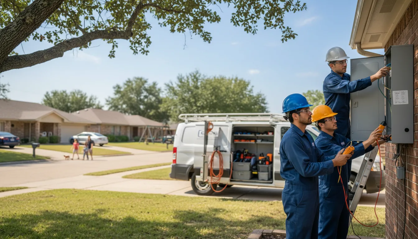 Certified electrician providing emergency electrical services in Pottsville, AR